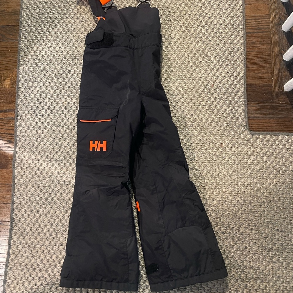 Helly Hansen Kids Black and Orange Overalls